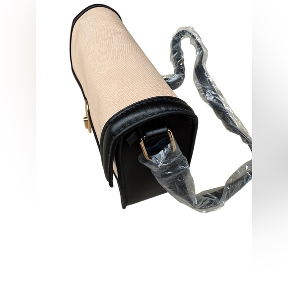 Jules Kae Mia Bag Purse Crossbody Handbag Tan Black Classic Old Money New NWT - Picture 8 of 9